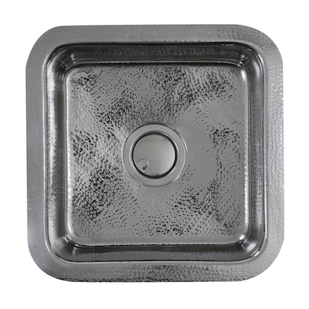 Nantucket Sinks Sink, Stainless Steel, 16.5" W x 16.5" L x 7.375" H SQRS-7